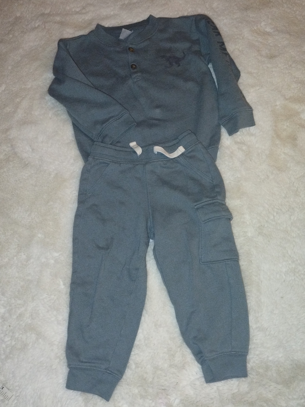 Carter's Slate Blue Cargo Jogger Outfit